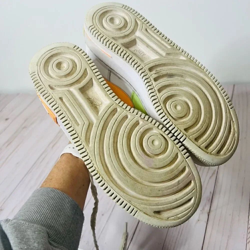 Nike Air Force One Shadow White Peach Pastel Sneakers Women’s 9 - Picture 9 of 9